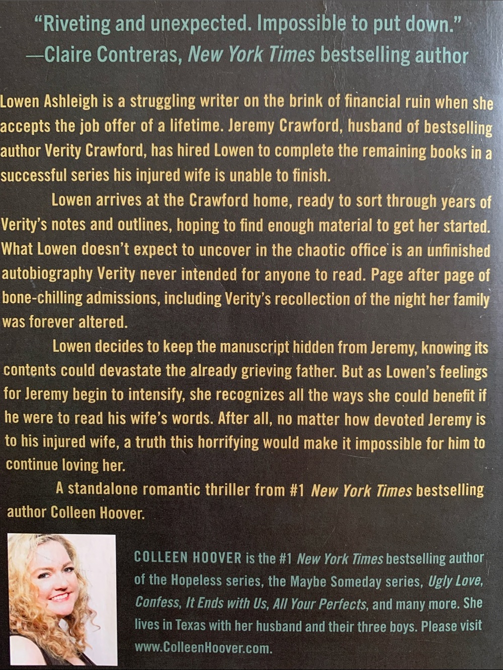 Book- Verity - Picture 2 of 2